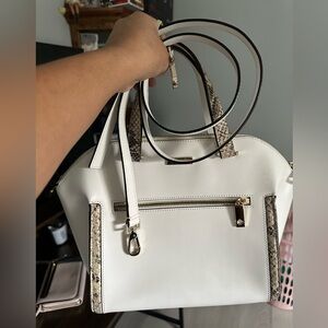 Kate Spade Savannah Parliament Bag W Snakeskin Accents